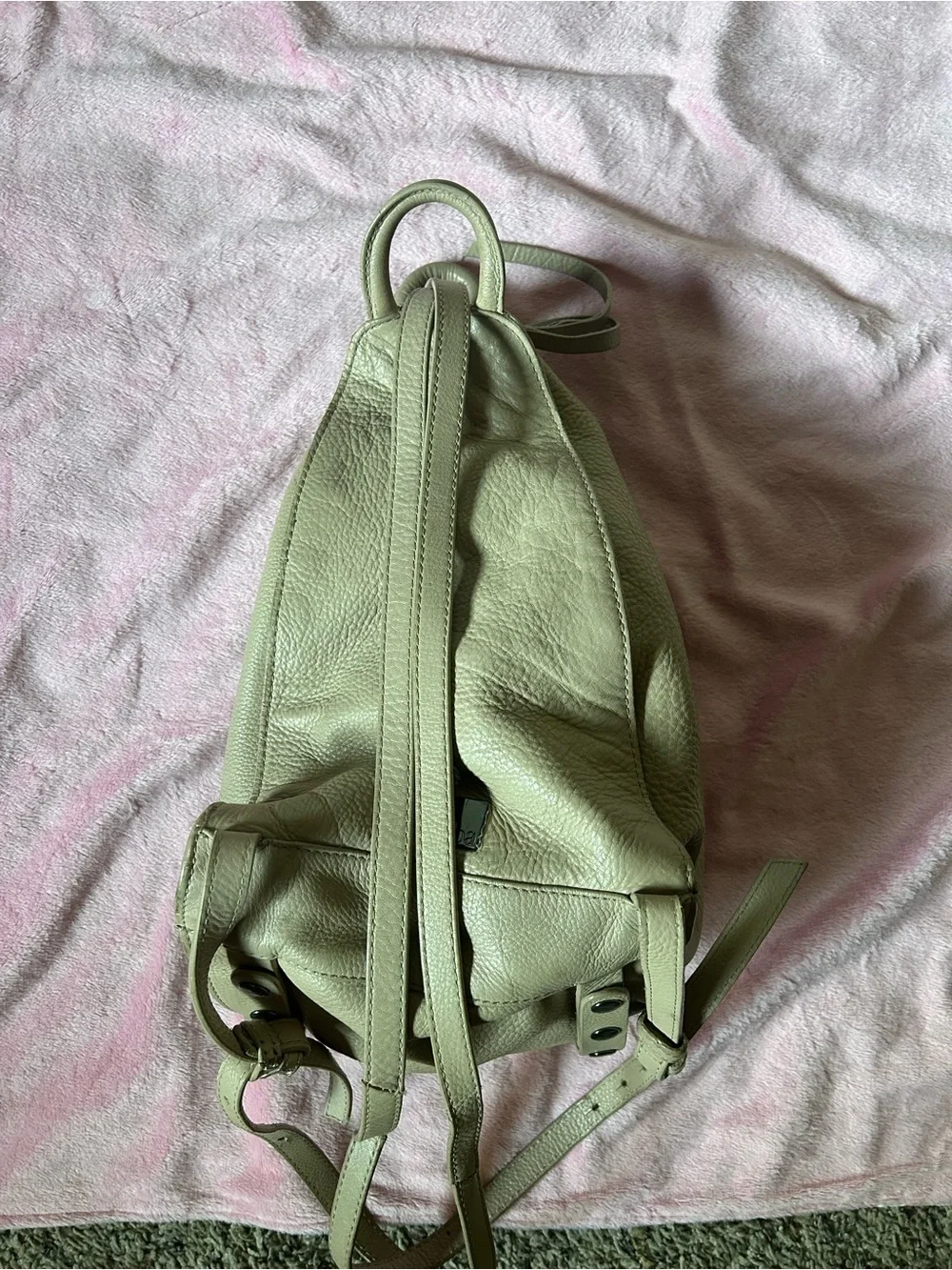 Kooba Calabasa Cream Leather Convertible Backpack Hobo Bag